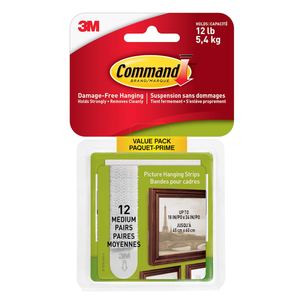 Command&#x2122; Medium Picture Hanging Strips